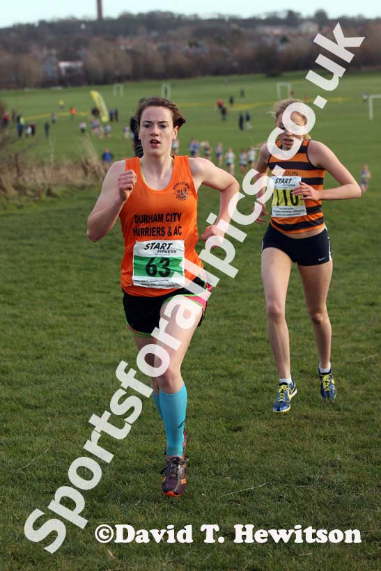 Mariama Dryak (Durham City) under-20 women North Eastern Cross Country, Champs., Temple Park, South Shields. Photo: David T. Hewitson/Sports for All Pics